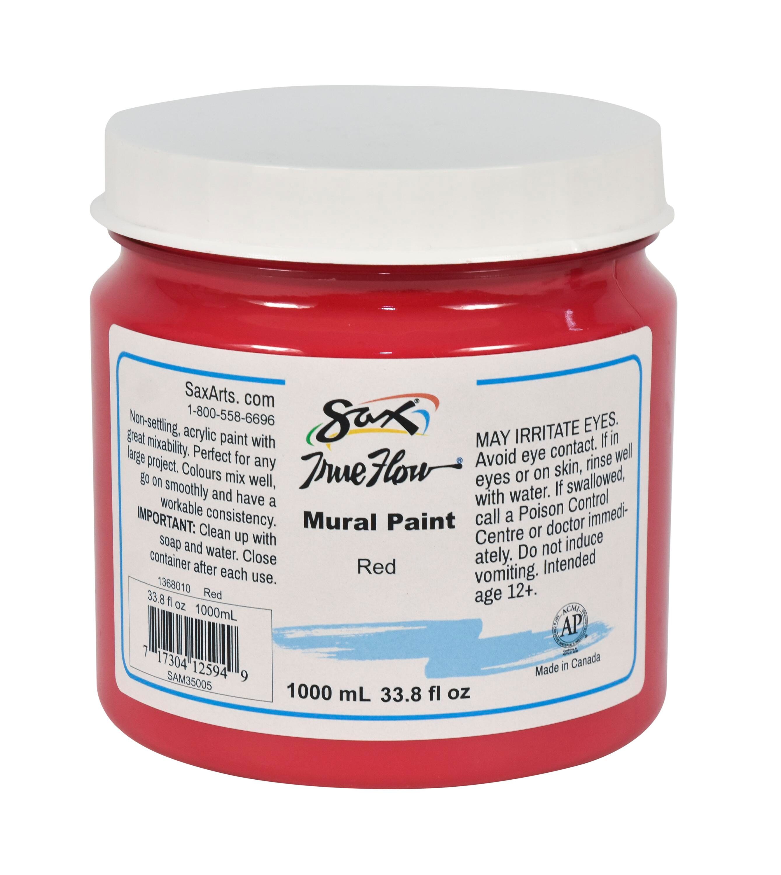 Sax Acrylic Mural Paint, 33.8 Ounces, Red 1368010